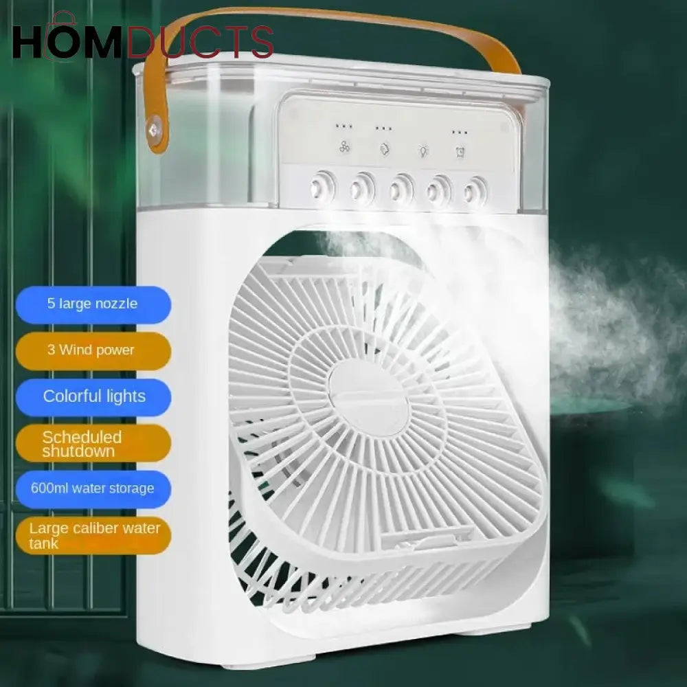 Usb Electric Portable Air Conditioner Fan | Humidifier Function | Led Night Light Water Mist