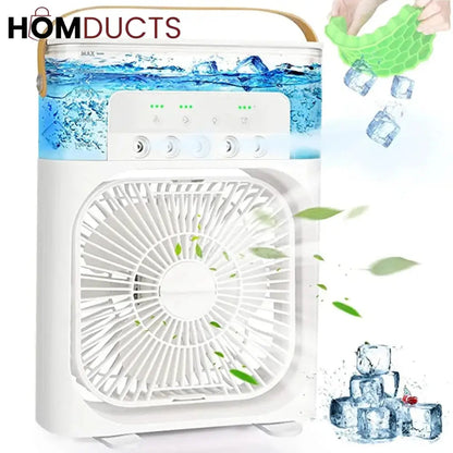 Usb Electric Portable Air Conditioner Fan | Humidifier Function | Led Night Light Water Mist
